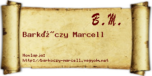 Barkóczy Marcell névjegykártya
