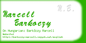 marcell barkoczy business card